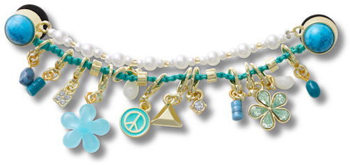 Blue Adjustable Charm Chain