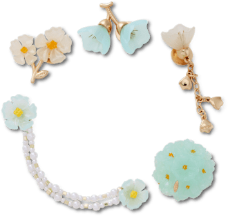 New Blue Dainty Floral 5 Pack