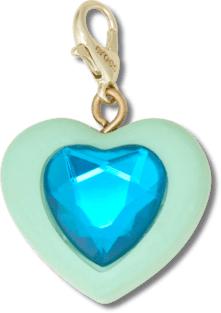 Blue Heart Sim Gem Charm