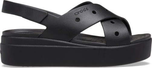 Brooklyn 4U Cross Strap Sandal - Black