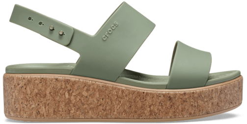 Brooklyn Low Wedge Cork Sandal - Cargo