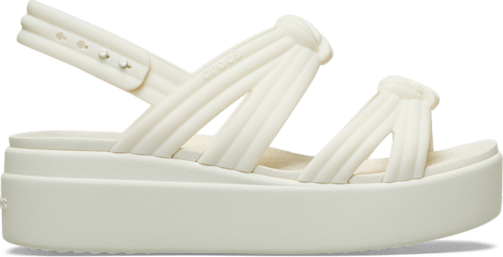 Brooklyn Low Wedge Knot Sandal - Ivory