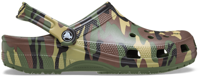 Classic Camouflage Clog - Army Green / Multi