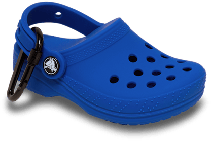 Classic Clog Pouch Bag Charm - Blue Bolt