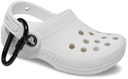 Classic Clog Pouch Bag Charm - White