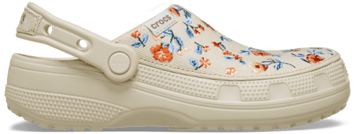 Classic Crafted Floral Clog - Frappé