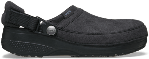 Classic Crafted Vegan Suede Clog - Black