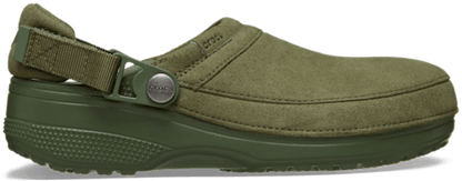 Classic Crafted Vegan Suede Clog - Army Green