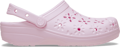 Classic Floral Cut-Out Clog - Pink Milk