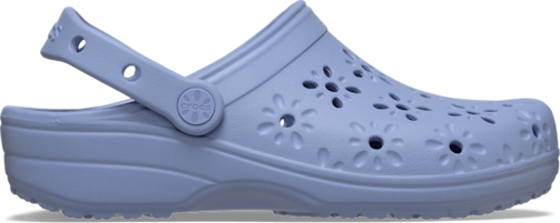 Classic Floral Cut-Out Clog - Blue Haze