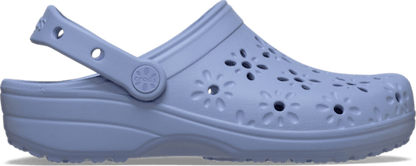 Classic Floral Cut-Out Clog - Blue Haze