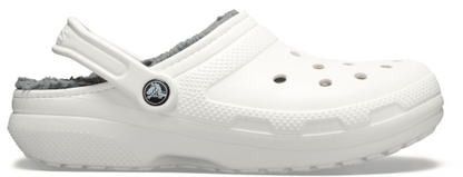 Classic Lined Clog - White / Grey
