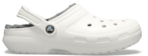 Classic Lined Clog - White / Grey