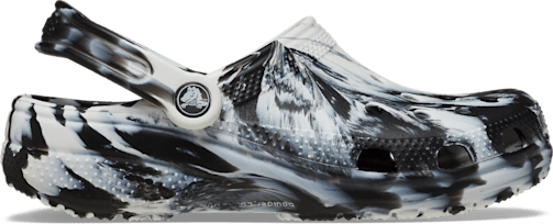 Classic Marbled Clog - White / Black