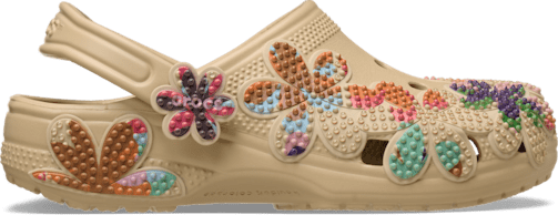 Classic Summer Beaded Clog - Beige