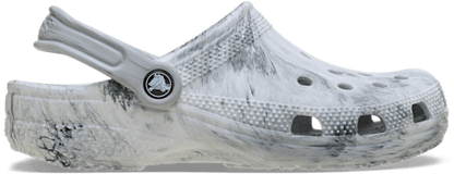 Classic Watercolor Marbled Clog - Grey Swirl