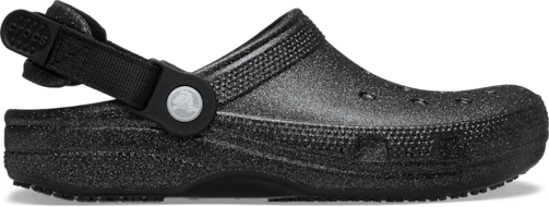Classic Work Graphic Clog - Black Glitter