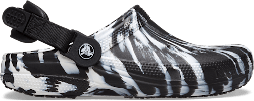 Classic Work Graphic Clog - Black / White