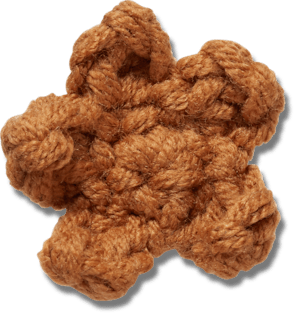 Crafted Crochet Brown Star