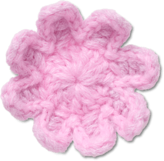 Crochet Light Pink Flower