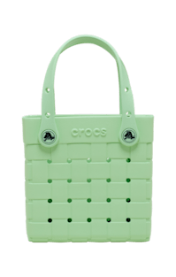 Small Basket Woven Tote - Serene Green