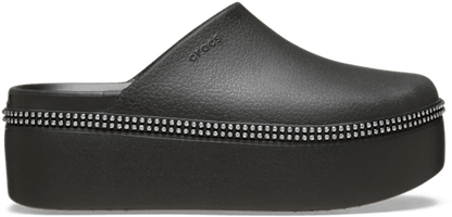 Dylan Platform Diamante Clog - Black