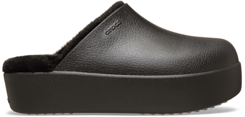 Dylan Platform Lined Clog - Black