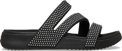 Getaway Strappy Gems Sandal - Black