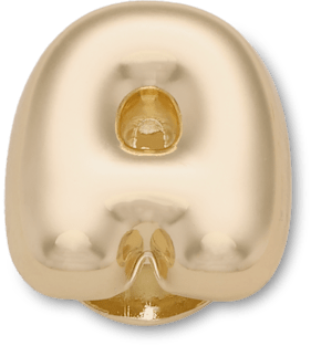 Gold Bubble Letter A