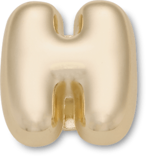 Gold Bubble Letter H