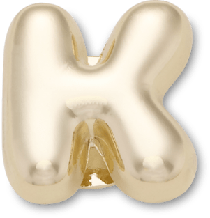Gold Bubble Letter K