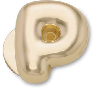 Gold Bubble Letter P