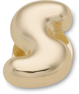Gold Bubble Letter S