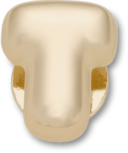 Gold Bubble Letter T