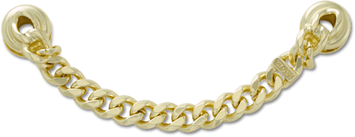 Gold Flat Curb Chain