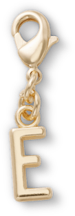 Gold Letter E Charm