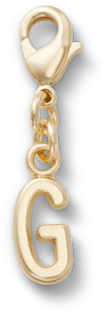 Gold Letter G Charm