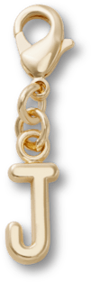Gold Letter J Charm
