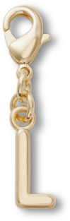 Gold Letter L Charm