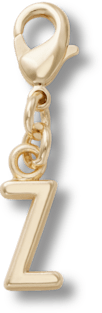 Gold Letter Z Charm