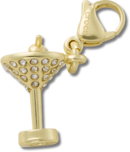 Gold Martini Charm