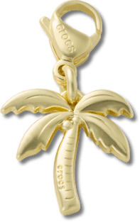 Gold Palm Tree Charm