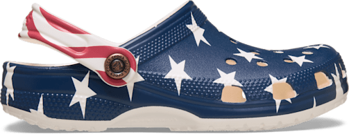 Kids’ Classic American Flag Clog - Chalk/Multi