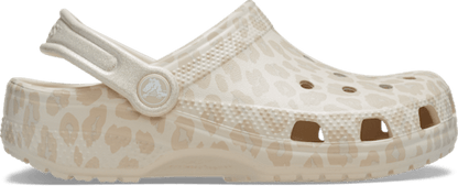 Kids' Classic Animal Glitter Clog - Almond Tint/Leopard