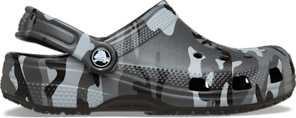 Kids' Classic Camouflage Clog - Black/Slate Grey