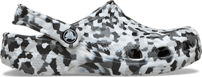 Kids' Classic Confetti Clog - Black / White