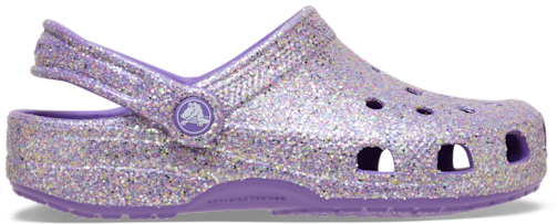 Kids' Classic Fantasy Glitter Clog - Purple