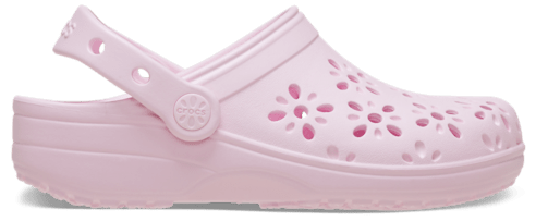 Kids' Classic Floral Cut-Out Clog - Pink Milk