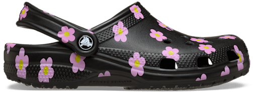 Kids' Classic Flower Clog - Black