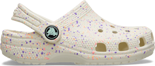 Kids' Classic Glow Paint Splatter Clog - Summit White/Multi